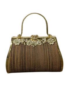 กระเป๋าเฟรมประดับคริสตัล